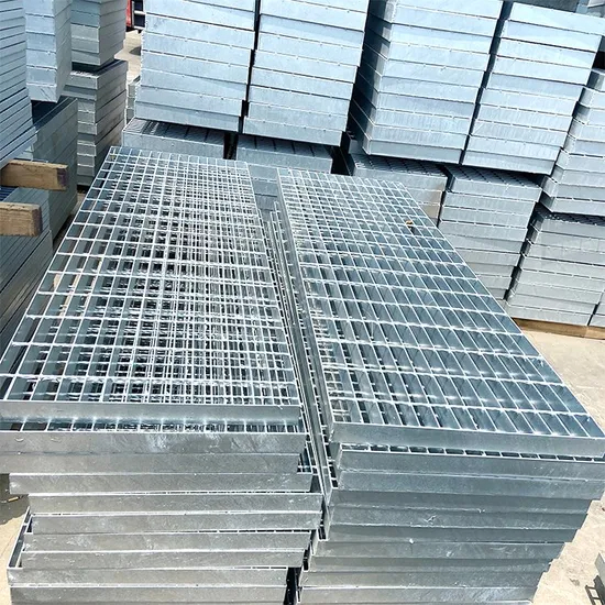 Grade de barra de a&ccedil;o serrilhada antiderrapante para piso industrial